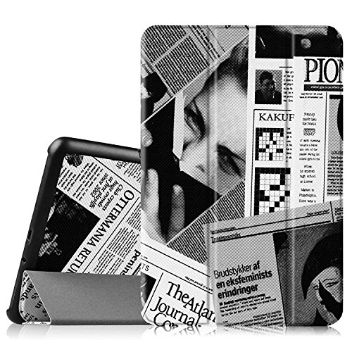 Fintie Samsung Galaxy Tab A 9.7 Hülle Case - Ultra Schlank Superleicht Ständer Smart Shell Cover Schutzhülle Etui Tasche mit Auto Schlaf / Wach Funktion für Samsung Galaxy Tab A 9.7 T550N / T555N 24,6 cm (9,7 Zoll) Tablet-PC, Zeitung