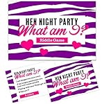 HEN PARTY GAME - Innuendo card game / What am I? (Pack of 20) The perfect way to start off your night out!