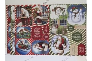 4 x A4 Debbi Moore Father Christmas Die Cut Sentiments Card Toppers AM867