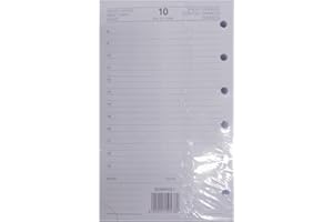 INTEMPO. Ricambio Agenda 2025 Giornaliera Scadenziario Formato 13x8 cm