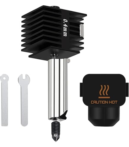 Kit Buse Acier Inoxydable 0,4mm Pour Imprimante 3D Flashforge AD5X | Compatible ABS, PP, PC, Nylon, PEEK, Chauffage Rapide, Bloc Chauffant Inclus