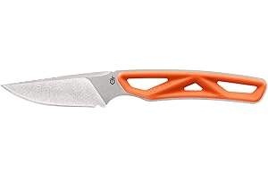 Gerber Couteau avec étui, Exo-Mod Caper, Longueur de Lame : 5,7 cm, Matériau : 7Cr17MoV, Orange, 30-001799