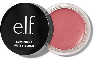 ‎E.L.F. e.l.f. Luminous Putty Blush, Putty-to-Powder, aufbaubares Rouge mit dezentem Schimmer, hochpigmentiert & cremig, Vegan & Tierversuchsfrei, Bermuda