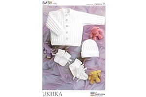 UK Hand Knit Association Baby Knitting Pattern - UKHKA by UK Hand Knitting Association