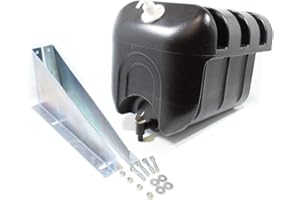 VWPEYY MGF - Depósito de agua de plástico de 35 litros, negro, compatible con camiones, coches, remolques, tractores y plataformas