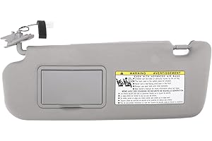 LUQEEG Parasol para Lado Izquierdo/Derecho - Parasol para Automóvil, Reemplazo Parasol para Lado Derecho Pasajero/Izquierdo del Conductor para Hyundai Sonata 2006‑2008, 852013K010QD, 85201(Izquierda)