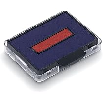 Lot De 2 Cassettes D'encre Rouge Pour Tampon Encreur 6/50 🔴 | Neuf | Recharge Encre Fraîche | Marque Générique