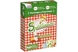 Falomir - Juego de Mesa Educativo Splittissimo | Enseña Fracciones de Manera Divertida | Juego de Construcción | Ideal para 2 a 5 Jugadores, Multicolor, Material de Cartón