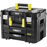 STANLEY FATMAX Multi-Purpose Suitcase with Double Drawer, PRO-STACK II and IV, Versatile, Stackable and Resistant, Dimensions