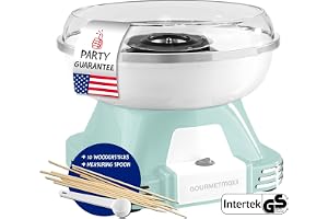 GOURMETmaxx sockervaddsmaskin för hemmet | Originalet med 10 pinnar och mätskedar i nostalgisk retrodesign i