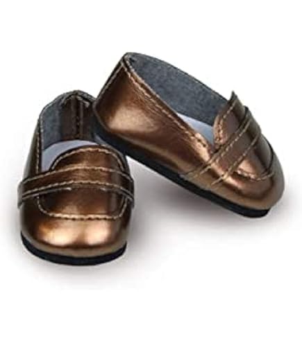 Jolies Chaussures En Cuir Pour Poupée Ancienne - Occasion