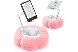CreaDream Support de Tablette Pumpkin pour Kindle iPad, Coussin réglable pour téléphone Portable avec Bol à goûter Amovible, Compatible avec Tablette de 4,7 à 13", iPad, iPhone, Samsung Tabs, Kindle