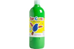 PASUTO Toy Color Tempera Paint | Green | 1000 ml | Washable Paints for Kids | Poster Paint