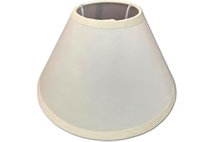 BEST&FREE X1 O X2 Pantalla Lampara Mesa De Noche 20Cm. Tulipas Para Lamparas Decorativas. Pantalla Lampara Techo Fácil De Poner. Pantallas Lamparas Bonitas. (1, Beis)