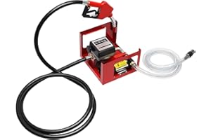 BJTDLLX Dieselpumpe 230V Selbstansaugend 200W 50L / min Heizölpumpe für Öltank, Ölabsaugpumpe Elektrisch Ölpumpe, Automatik Pistole, 4m Schlauch, Zählwerk | EU Stock