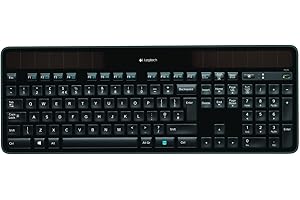 ‎LOGITECH Logitech K750 Solar Klawiatura Bezprzewodowa dla systemu Windows, QWERTY układ UK angielski - Czarny