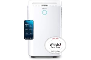 Pro Breeze® 20L OmniDry WiFi Dehumidifier with Automatic Humidity Sensor & Display, 24Hr Timer, Laundry Drying, Continuous Drainage with Smart App - WINNER OF THE WHICH? BEST BUY AWARD