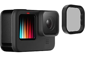 TELESIN Polarisationsfilter Zirkularer Polarisator Filter CPL Linsenfilter für GoPro Hero (2018), Hero 7 Hero 6 Hero 5 Schwarz(Black)