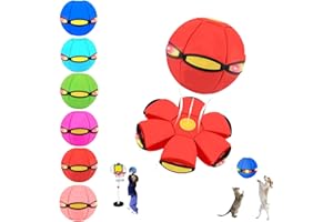 GENERIC Magic Bouncing Ball, Children's Bouncing Ball with 3 Light, Magic Bouncing Balls Parent-Child Interaction, Collapsible Bouncy Balls Glowing Pet Toy for Indoor and Outdoor