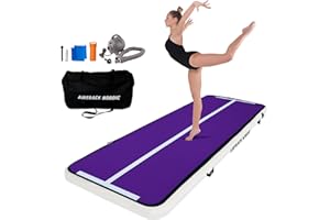 AirTrack Nordic Home Special Edition Air Track 3m/4m/5m/6m/7m/8m con pompa ad aria, tappeto ginnastica artistica da casa, tappetino gonfiabile resistente e facile da trasportare, per ginnastica, yoga