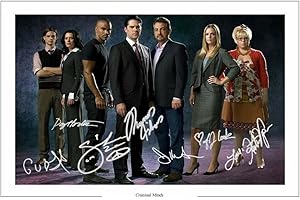 GENERIC Criminal Minds Cast Multi Signed 12x8 Inch Photo Print Pre Printed Signature Autograph Gift
