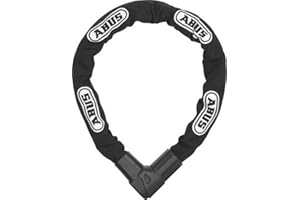 ABUS CityChain 1010 Lucchetto a Catena - Lucchetto per Bicicletta in Acciaio Temperato - Catena Esagonale Spessa 9 mm - Livello di Sicurezza ABUS 12 - Colore Nero