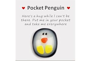 XINRONGDA A Little Pocket Penguin Hug, Mini Animal Pocket Hug Penguin Decoration, Special Cute Penguin Pocket Keepsake Ornament, Encourage Gift for Friends,Lovers, Birthday, Wedding, Penguin