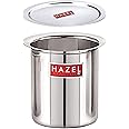 HAZEL Steel Milk Pot with Lid | 1050 ml Stainless Steel Milk Boiler Container | Milk Boiling Vessel Gunj for Kitchen