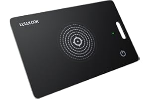 LULULOOK Air Tag Card magnética Recargabilidad Tracker Ultradelgado Bluetooth Smart Tracker Compatible con App Buscar Apple Find My(Sólo iOS, Android Not Supported),Buscador para Cartera,Maletas,etc