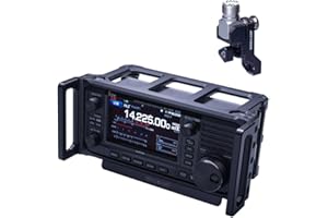 PUEKEO 1 kit WINDCAMP ARK-705 Shield + support d'antenne RC-2 Quick Release pour radio portable à ondes courtes ICOM 705 Cage de transport pour ICOM IC-705