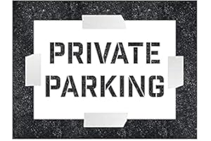 VSAFETY V Safety Pochoir Parking Privé 600 x 400 mm 1,1 mm Polypropylène