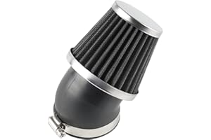 Evermotor 45mm 46mm 47mm uniwersalny 45° gumowy kolektor dwuwarstwowy stalowy sportowy filtr powietrza filtr powietrza do skuterów motocyklowych ATV motorower skuter czarny