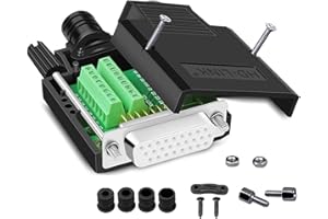 PENGLIN DB26 Adaptateur série sans soudure, RS232 D-SUB 26 broches, connecteur femelle 26 broches avec accessoires de boîtier