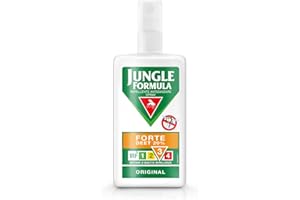Jungle Formula Forte Spray Repellente per zanzare e insetti - Protezione fino a 6 ore - Zanzare, inclusa la zanzara tigre - Per l'uso in casa, all'aria aperta e per viaggi a corto raggio - 75 ml