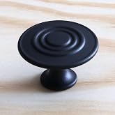 Badem10 Classy Circle Handle Button Matte Black Furniture Cabinet Kitchen Cabinet Drawer Handles Cover Handle Handle Metal