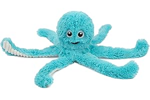 Best Pet Supplies OctoMutant - Juguetes de Peluche arrugados para Perros para Juegos interactivos, Cachorros y Adultos Mayores, Forma de Juguete de Pulpo Colorido, Relleno Suave para la Cabeza, Lindo