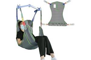 EZ Assistive Universal Full Body Patient Lift Sling, Lift Medical Sling für Bett Positionierung und Baden Assist Aids, Transfer Sling für Ältere, Bariatric,Behindert, Bettlägerig,(Groß)