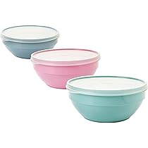 Sustania 2er Schüssel-Set 20L - Große Rührschüsseln 45cm Grau/Blau