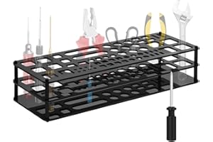 CRAZNICK Organizer na śrubokręty, 63 otwory, wielofunkcyjny stojak na narzędzia do przechowywania narzędzi, trwały