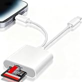 SD Card Reader for iPhone iPad, Lightning USB C SD Card Adapter with SD/Micro SD, Memory Card Reader, SD Card Reader for iPho