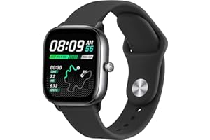 Oumida Correa 20mm para Amazfit GTS/GTS 2/ GTS 2 Mini/GTS 3/ GTS 4/ GTS 4 Mini/Amazfit Active para Mujer Hombre, Pulsera de Repuesto Suave Silicona para Amazfit Bip 3/ Bip 3 Pro/Bip S/Bip U Pro