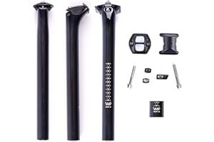 ESEN SP 3k Fibra de Carbono 27.2/31.6mm*350/400mm Bicicleta Bicicleta Tija de sillín Bicicleta de montaña/Carretera Bicicleta BMX Tija de sillín Tubo Tija de sillín