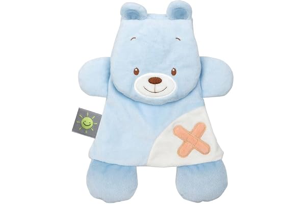 Nattou Doudou Gelpack Apaisant Ourson, Buddiezzz, 19 × 2.5 × 25 cm, Bleu