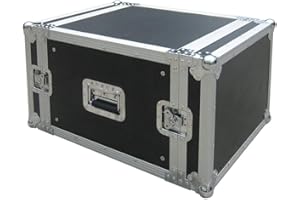 JBSYSTEMS JV Case Rackcase 8U Professionelles 19 Zoll Flightcase (8HE) stabiler 9mm Sperrholz Konstruktion und 2-Abnehmbare Deckel