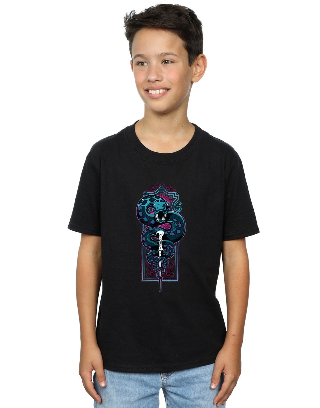 Absolute-Cult-Harry-Potter-Jungen-Neon-Nagini-T-Shirt