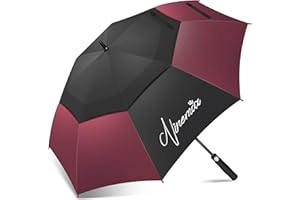 NINEMAX Ombrello Golf Grande 62/68Inch Ombrello Golf Antivento Apertura Automatica Impermeabile Ombrello Gigante Doppia Copertura pour Uomini Donne