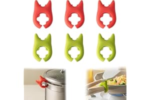 HAOXYO 6 Pezzi Poggia Mestolo Cucina,Porta Cucchiaio da Cucina,Porta Cucchiaio In Silicone,Poggia Mestoli da Cucina per Appoggiare Cucchiai e Spatole Dopo la Cottura In Una Pentola a Vapore Riposo