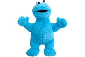 Sesame Street 467193 Cookie Monster - Peluche con Licencia Oficial Grande, Multicolor, 30 cm