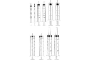 OTKARXUS Baby Bird Feeding Syringe Set,1ml 3ml 5ml 10ml 20ml Pet Parrot Feeding Syringes,Bird Syringes Feeder Measuring Syringe Tools for Feeding Small Animals Scientific Industrial Labs