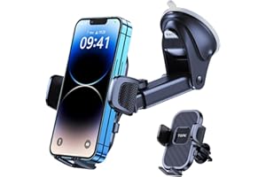 TOPK Uchwyt samochodowy na telefon komórkowy (najmocniejsza przyssawka i haki wentylacyjne】4 w 1 przyssawka i uchwyt wentylacyjny uchwyt samochodowy akcesoria uchwyt samochodowy uchwyt na telefon